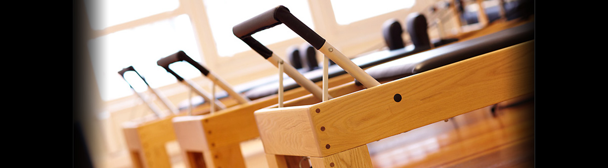 Primer plano mÃ¡quina Pilates